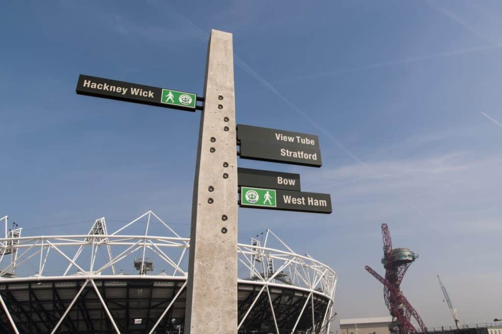 The Olympic Park sign